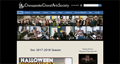 Desktop Screenshot of chesapeakechoral.com