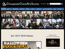 Tablet Screenshot of chesapeakechoral.com